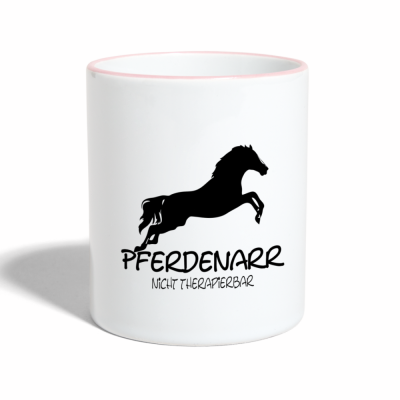 Tasse zweifarbig - Weiß/Pink