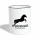Tasse zweifarbig - Weiß/Schwarz
