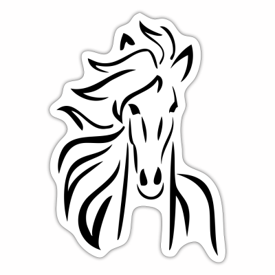 Pferdekopf Horse Sticker