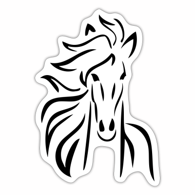 Sticker - Mattweiß