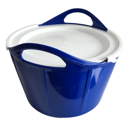 Flexischale 17L mit deinem Wunschnamen in Blau-Schwarz