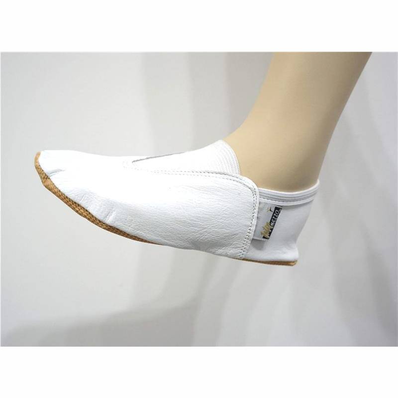 Voltigierschuhe aus Leder in Weiß 41