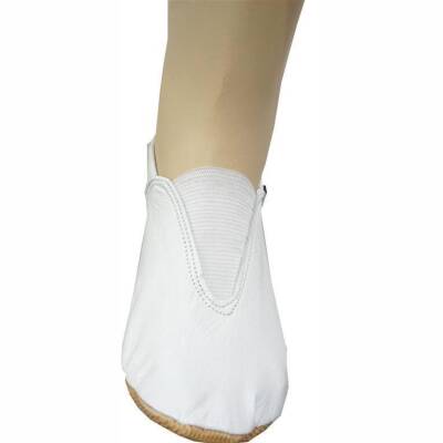 Voltigierschuhe aus Leder in Weiß 41