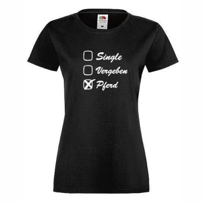 T-Shirt Single Vergeben in Schwarz