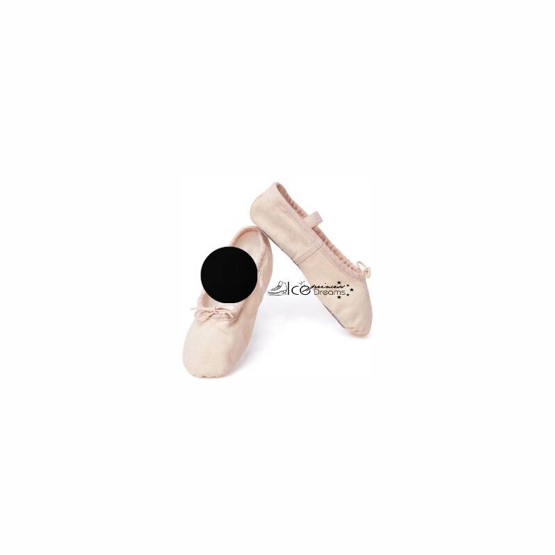 Ballettschuh 4C mit ganzer Ledersohle in Schwarz - Größe: 30 (E)