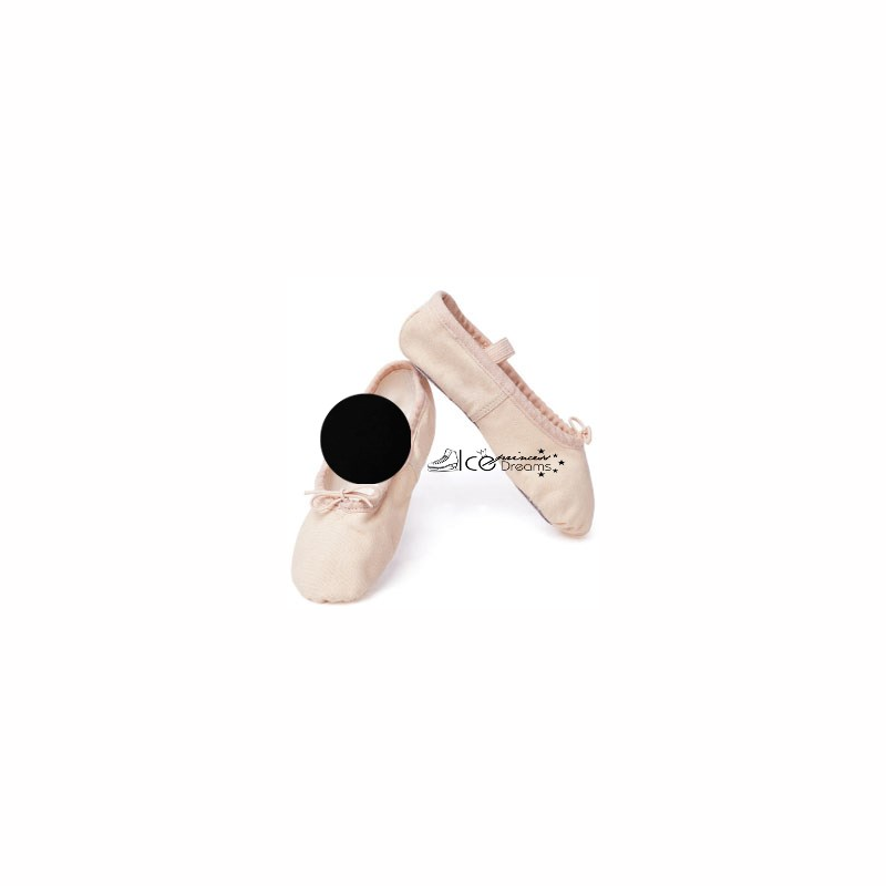 Ballettschuh 4C mit ganzer Ledersohle in Schwarz - Größe: 27 (B)