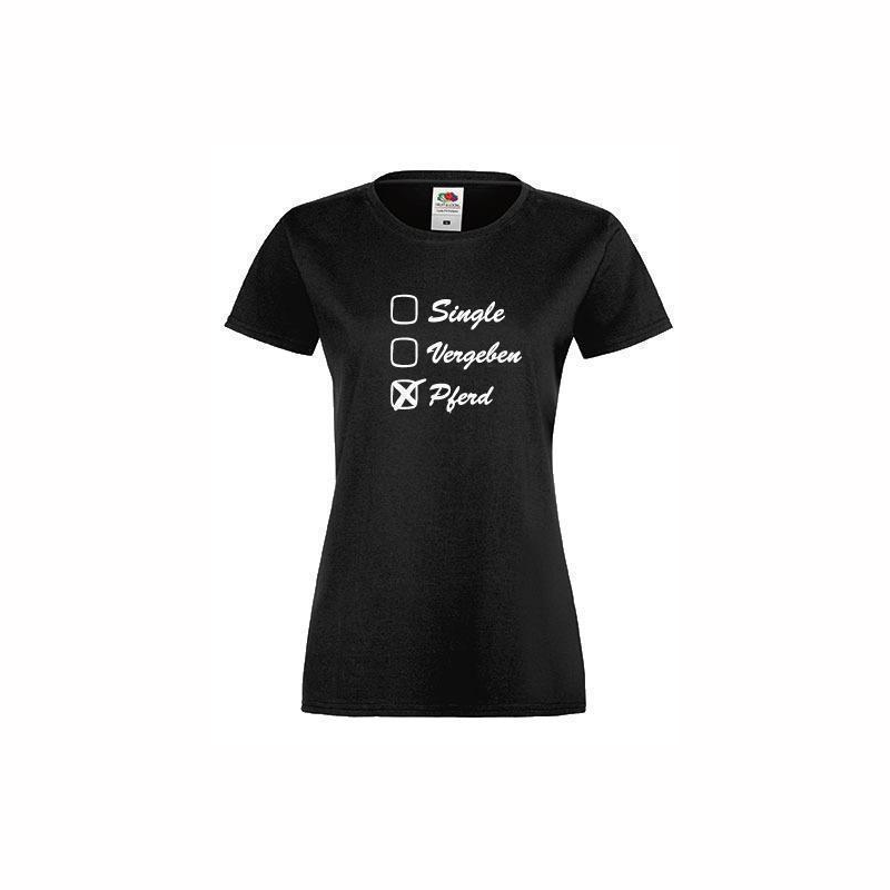 T-Shirt Single Vergeben in Schwarz 152