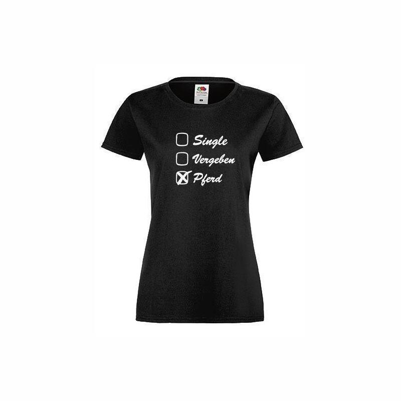 T-Shirt Single Vergeben in Schwarz XS