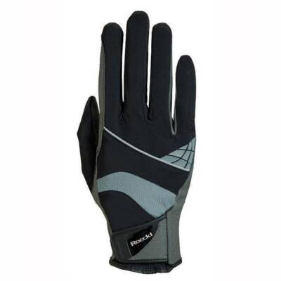 Roeckl Reithandschuh Montreal in Schwarz/Grau -...